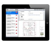 Tablette iPad avec l’application Archipad : logiciel de levée de réserves/OPR/Réception de chantier